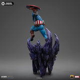 PRE-ORDER: Iron Studios Marvel Comics Captain America Deluxe Art Scale 1/10 Statue - collectorzown
