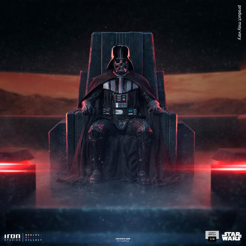PRE-ORDER: Iron Studios Star Wars Darth Vader on Throne Legacy Replica 1/4 Scale Statue - collectorzown