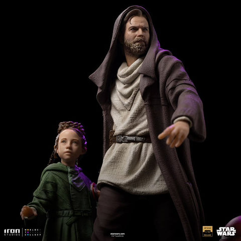 PRE-ORDER: Iron Studios Star Wars: Obi-Wan and Young Leia Deluxe Art Scale 1/10 Statue - collectorzown