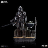 PRE-ORDER: Iron Studios Star Wars The Mandalorian Din Djarin and Din Grogu Art Scale 1/10 Statue - collectorzown