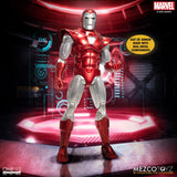 PRE-ORDER: Mezco Toyz Marvel Comics Iron Man (Silver Centurion) One:12 Collective Action Figure - collectorzown