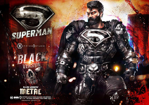 PRE-ORDER: Prime 1 Studio Museum Masterline Dark Nights: Metal (Comics) Superman Black Version Statue - collectorzown