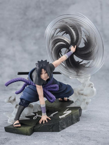 PRE-ORDER: Tamashii Nations FiguartsZERO Naruto Shippuden Sasuke Uchiha The Light and Dark of the Mangekyo Sharingan Extra Battle Statue - collectorzown