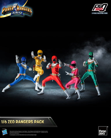 PRE-ORDER: Threezero Power Rangers Zeo FigZero Zeo Rangers Pack 1:6 Scale Figures - collectorzown