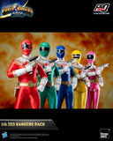 PRE-ORDER: Threezero Power Rangers Zeo FigZero Zeo Rangers Pack 1:6 Scale Figures - collectorzown