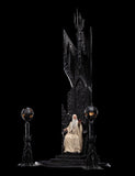 PRE-ORDER: Weta Workshop The Lord of the Rings Saruman the White on Throne 1/6 Scale Statue - collectorzown