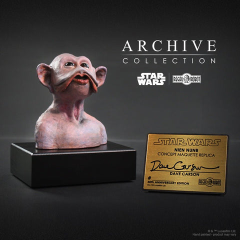 Regal Robot Star Wars Nien Nunb Concept Maquette Replica Dave Carson Signature Edition - collectorzown