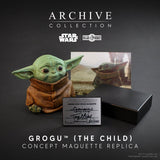 Regal Robot Star Wars The Mandalorian Grogu (The Child) Concept Maquette Dual Signature Edition - collectorzown