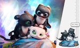 Sideshow Collectibles How to Train Your Dragon Dart, Pouncer, and Ruffrunner Statue - collectorzown