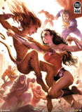 Sideshow Justice League: Wonder Woman vs Cheetah Art Print - collectorzown