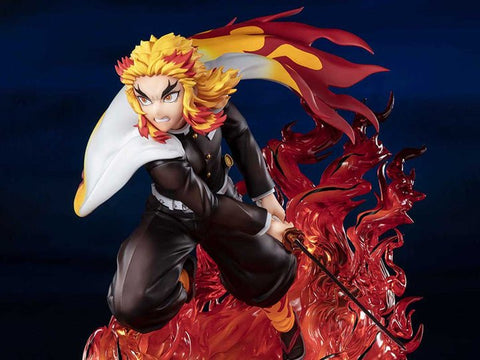 Tamashii Nations FiguartsZERO Demon Slayer: Kimetsu no Yaiba The Movie: Mugen Train Kyojuro Rengoku Flame Hashira - collectorzown