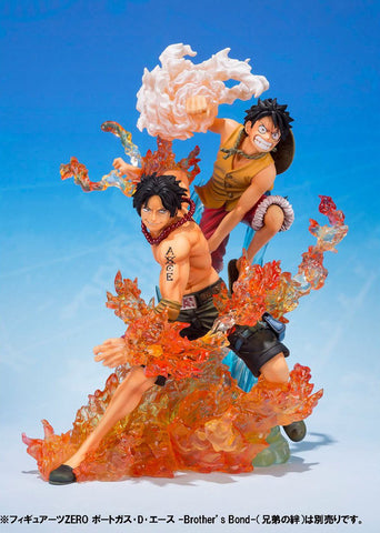 Tamashii Nations FiguartsZERO One Piece - Brother's Bond - Monkey D. Luffy & Portgas D. Ace Statue Set - collectorzown