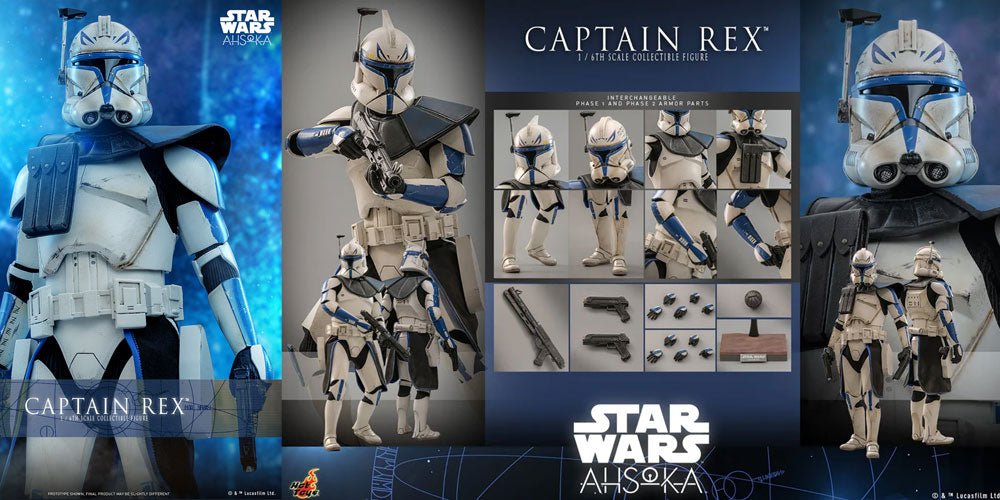 PRE-ORDER: Hot Toys Star Wars Clone Wars Captain Rex Sixth Scale Figure